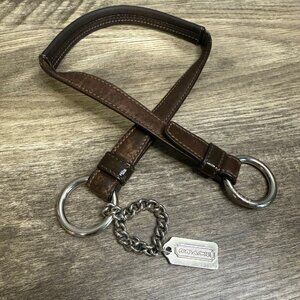 Coach Brown Leather Replacement Strap with Silver Fob Keychain